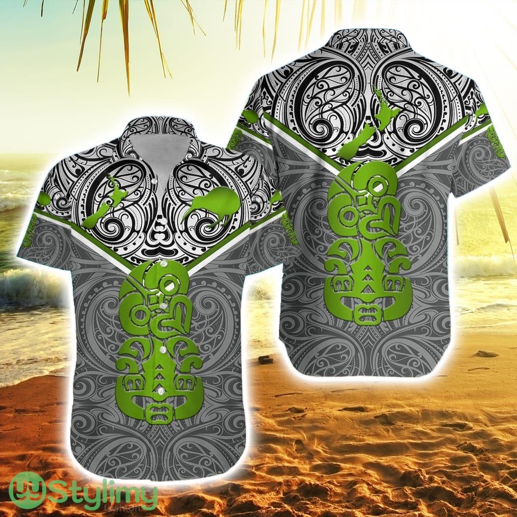 New Zealand Maori Rugby Hawaiian Shirt Pride Version Gray 2 New Zealand Maori Rugby Hawaiian Shirt Pride Version Gray Product Photo 1