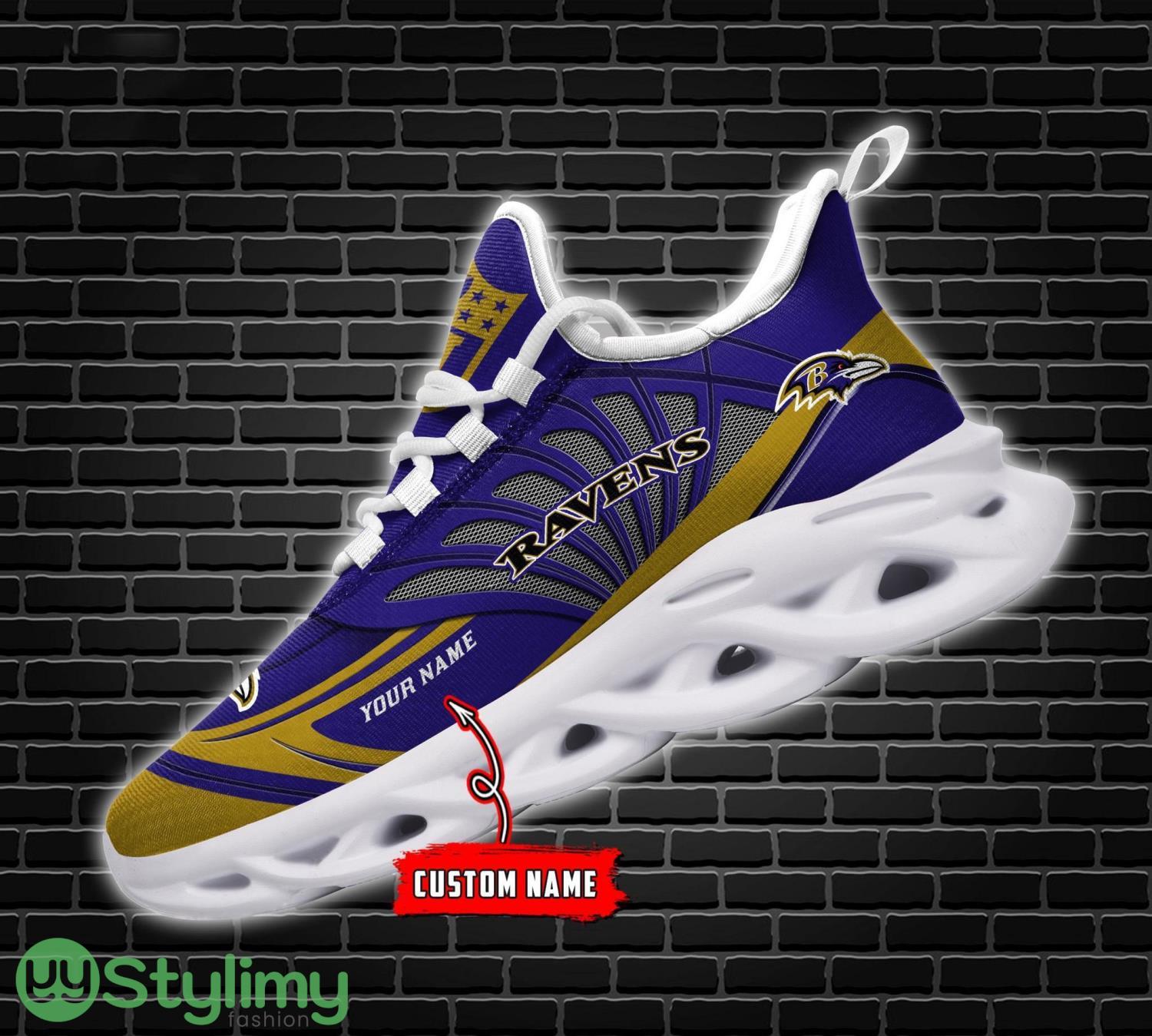 NFL Baltimore Ravens Personalized Max Soul Chunky Sneakers Custom Name Running Shoes 4 NFL Baltimore Ravens Personalized Max Soul Chunky Sneakers Custom Name Running Shoes Product Photo 4