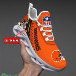 Nfl Custom Name Cleveland Browns Personalized Name Max Soul Shoes Ultra Running Sneakers 7 Nfl Custom Name Cleveland Browns Personalized Name Max Soul Shoes Ultra Running Sneakers Product Photo 3