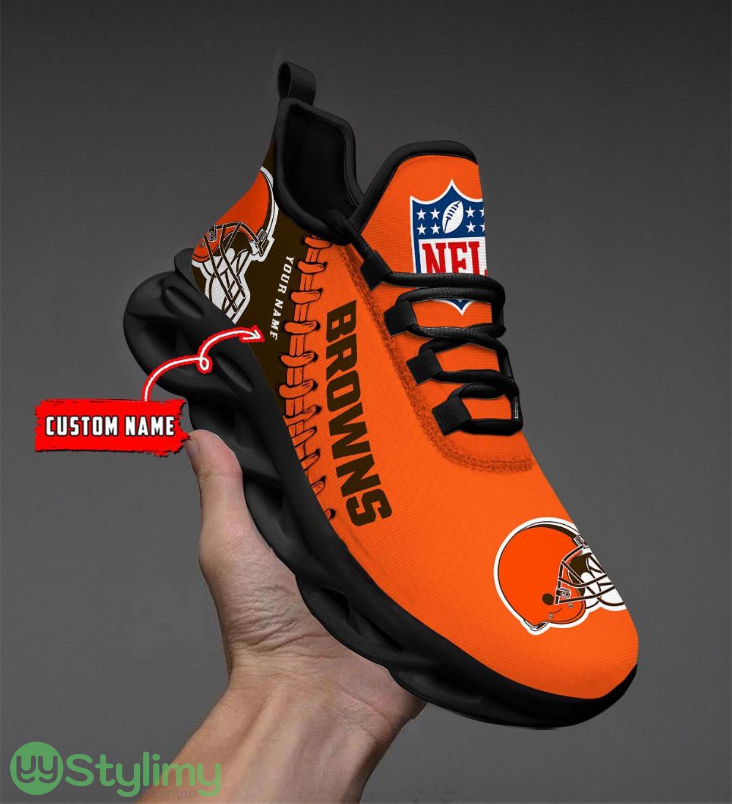 Nfl Custom Name Cleveland Browns Personalized Name Max Soul Shoes Ultra Running Sneakers 4 Nfl Custom Name Cleveland Browns Personalized Name Max Soul Shoes Ultra Running Sneakers Product Photo 4
