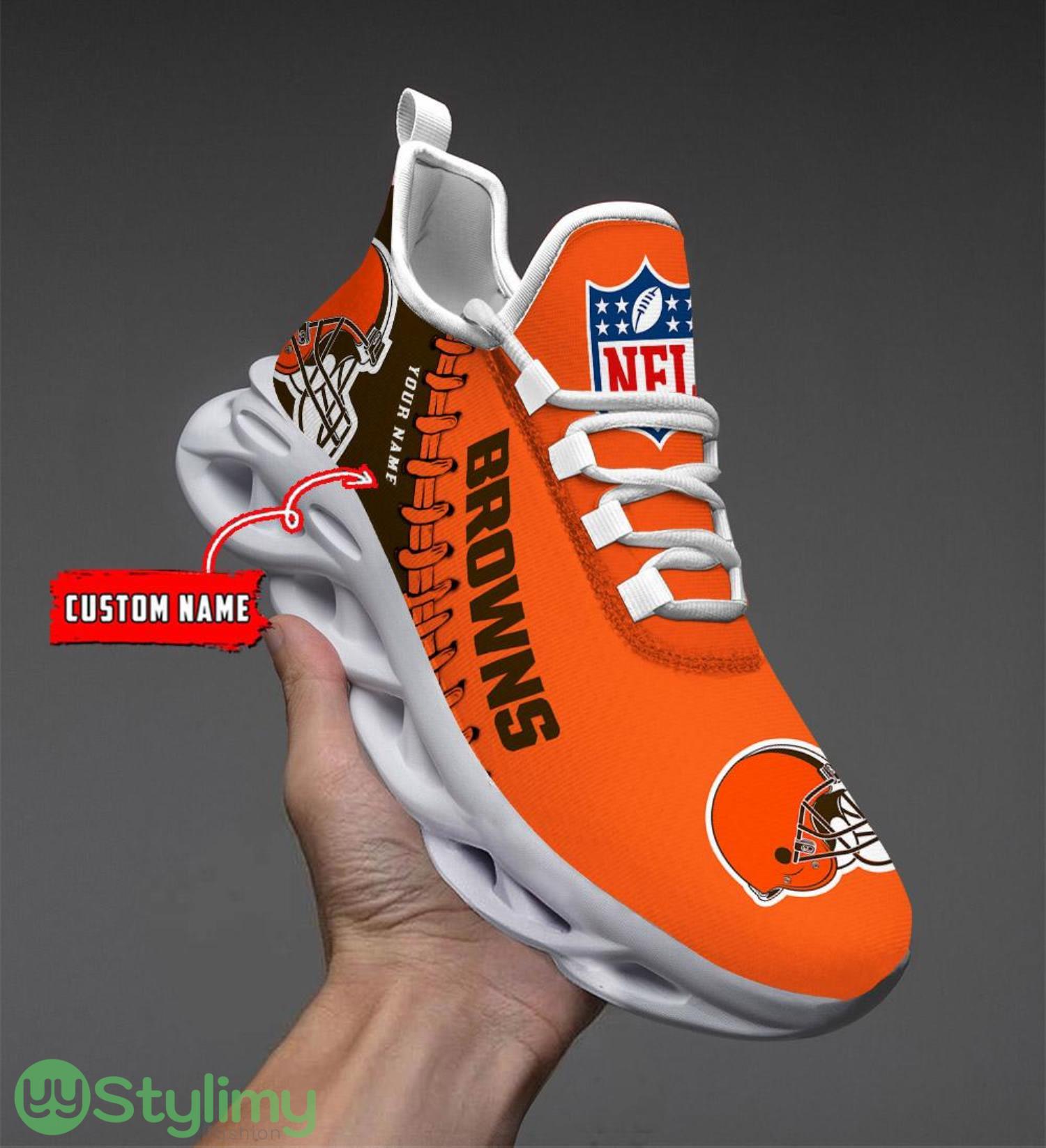 Nfl Custom Name Cleveland Browns Personalized Name Max Soul Shoes Ultra Running Sneakers 6 Nfl Custom Name Cleveland Browns Personalized Name Max Soul Shoes Ultra Running Sneakers Product Photo 1