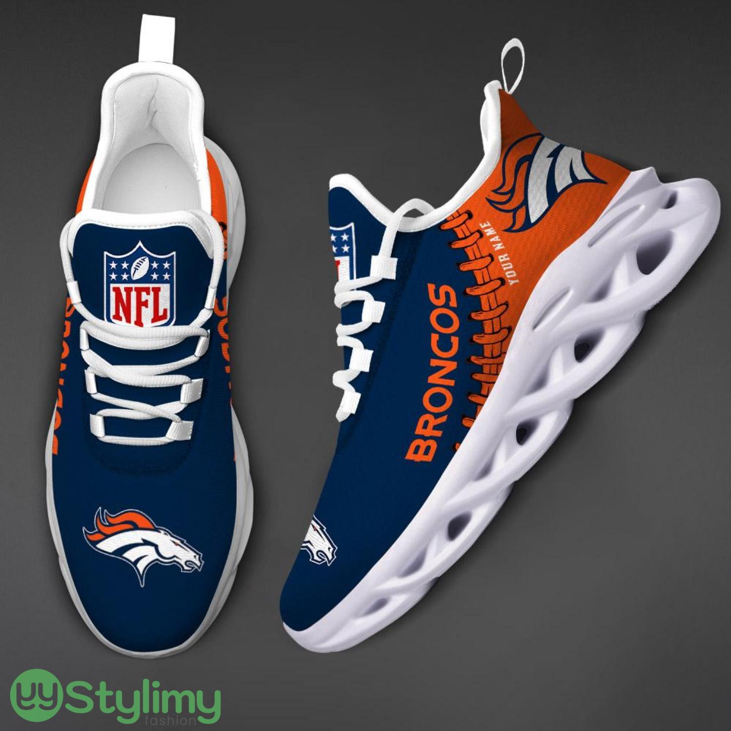 Nfl Custom Name Denver Broncos Personalized Name Max Soul Shoes Ultra Running Sneakers 2 Nfl Custom Name Denver Broncos Personalized Name Max Soul Shoes Ultra Running Sneakers Product Photo 2