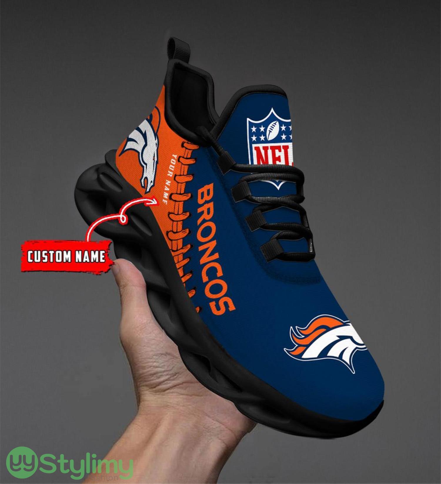 Nfl Custom Name Denver Broncos Personalized Name Max Soul Shoes Ultra Running Sneakers 4 Nfl Custom Name Denver Broncos Personalized Name Max Soul Shoes Ultra Running Sneakers Product Photo 4