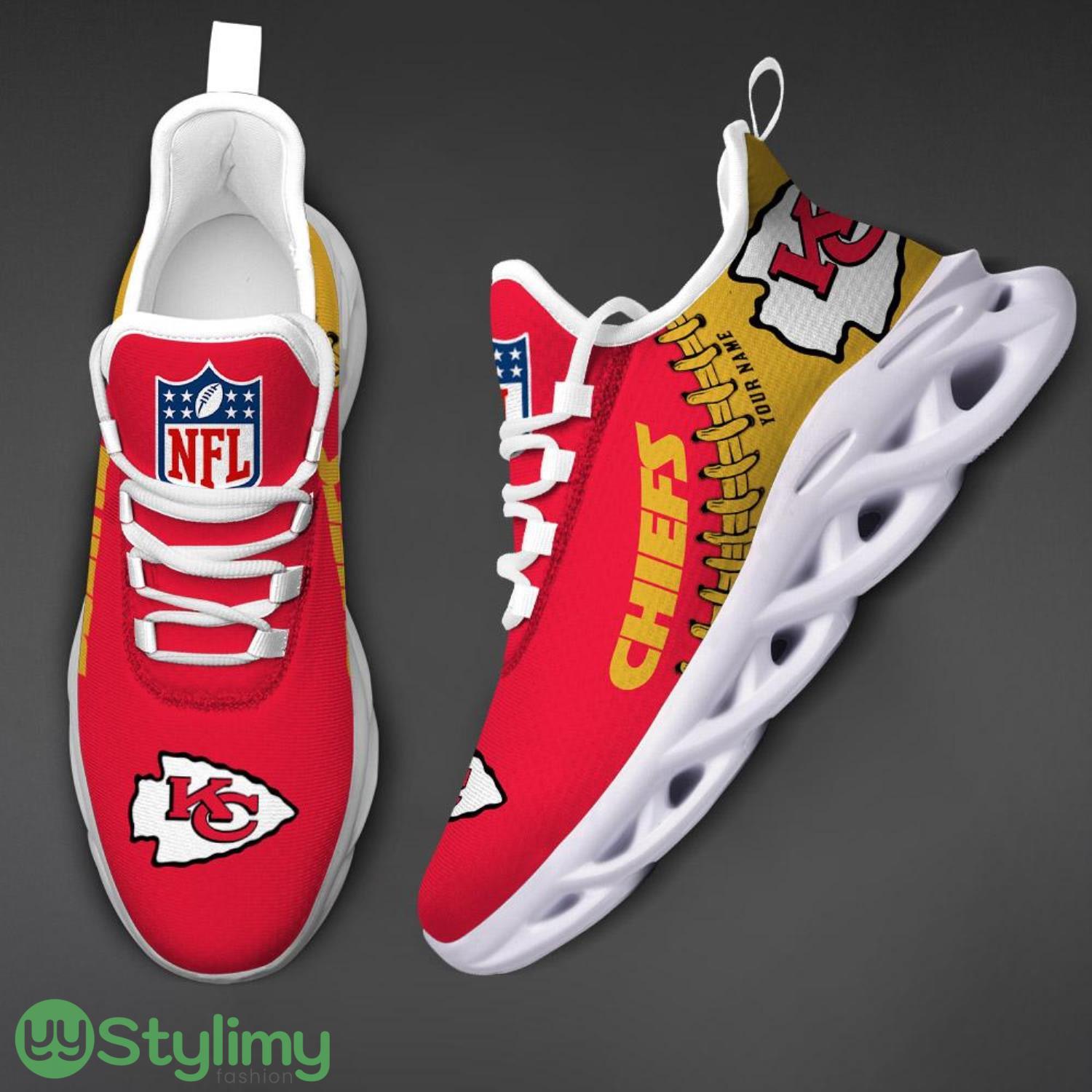 Nfl Custom Name Kansas City Chiefs Personalized Name Max Soul Shoes Ultra Running Sneakers 2 Nfl Custom Name Kansas City Chiefs Personalized Name Max Soul Shoes Ultra Running Sneakers Product Photo 2
