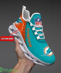 Nfl Custom Name Miami Dolphins Personalized Name Max Soul Shoes Ultra Running Sneakers Product Photo 1