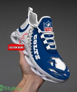 NFL Custom Name Shoes Indianapolis Colts 3D Max Soul Shoes Running Sneakers Product Photo 1