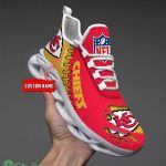 NFL Custom Name Shoes Kansas City Chiefs 3D Max Soul Shoes Running Sneakers Product Photo 3