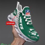 NFL Custom Name Shoes New York Jets 3D Max Soul Shoes Running Sneakers Product Photo 3