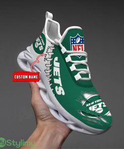 NFL Custom Name Shoes New York Jets 3D Max Soul Shoes Running Sneakers Product Photo 1