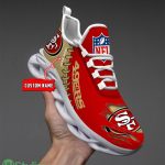 NFL Custom Name Shoes San Francisco 49ers 3D Max Soul Shoes Running Sneakers Product Photo 3