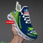 NFL Custom Name Shoes Seattle Seahawks 3D Max Soul Shoes Running Sneakers Product Photo 3