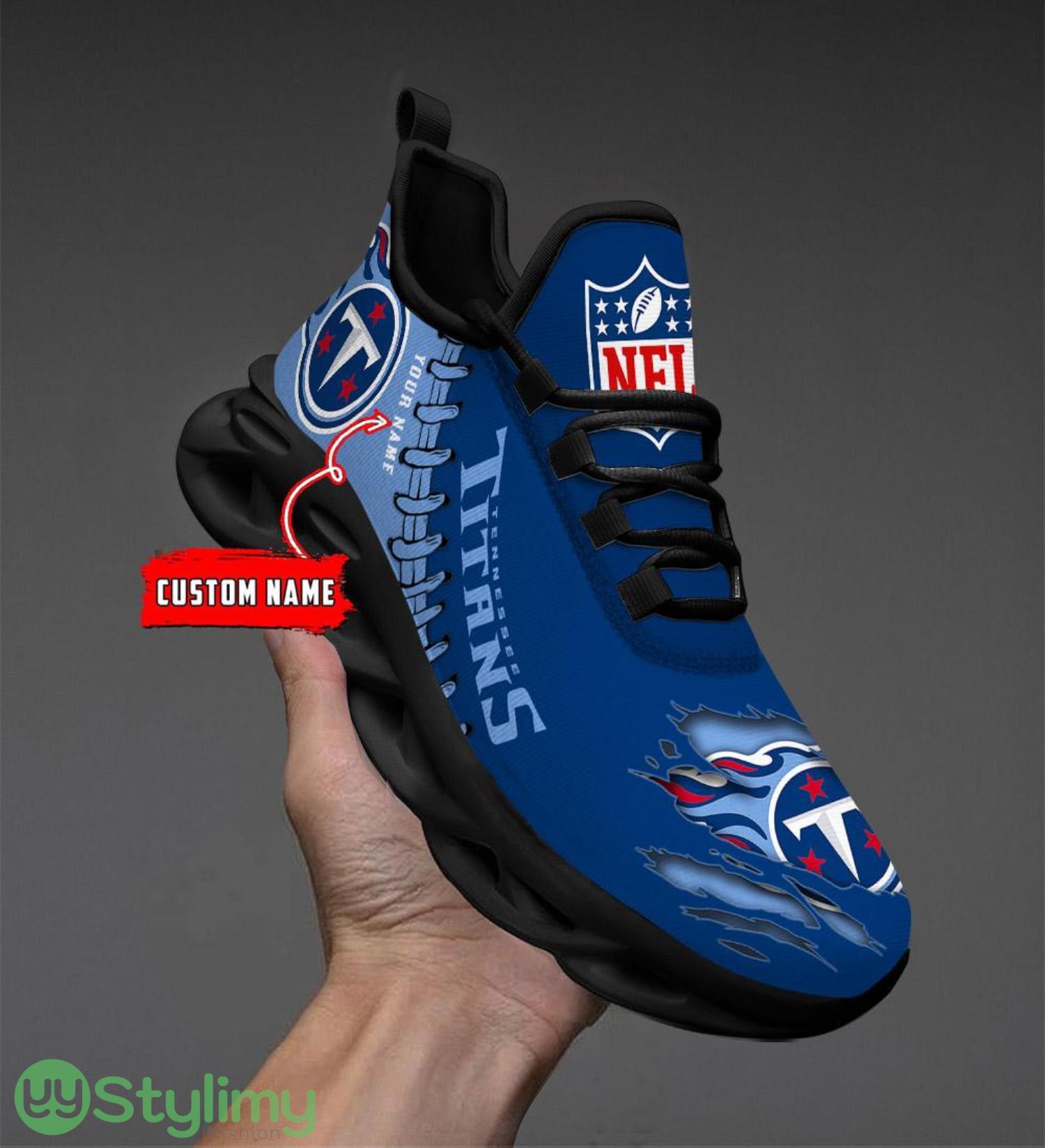 NFL Custom Name Shoes Tennessee Titans 3D Max Soul Shoes Running Sneakers 4 NFL Custom Name Shoes Tennessee Titans 3D Max Soul Shoes Running Sneakers Product Photo 4