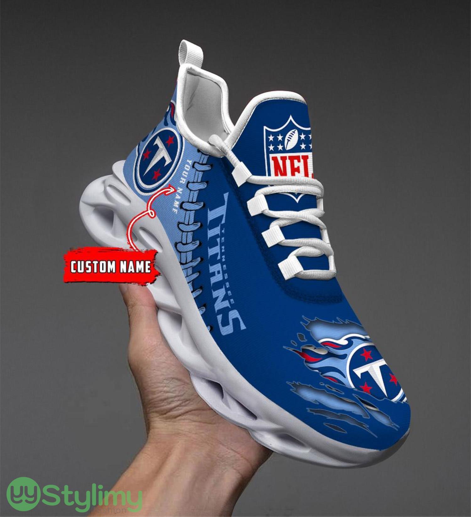 NFL Custom Name Shoes Tennessee Titans 3D Max Soul Shoes Running Sneakers 6 NFL Custom Name Shoes Tennessee Titans 3D Max Soul Shoes Running Sneakers Product Photo 1