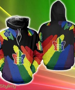 NHL Toronto Maple Leafs LGBT Pride Northern 3D Hoodie New Gift Fans Full Over Print For Men And Women - NHL Toronto Maple Leafs LGBT Pride Northern 3D Hoodie New Gift Fans Full Over Print For Men And Women