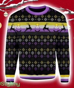 Nonbinary Flag Christmas Ugly Sweater 3D Product Photo 1