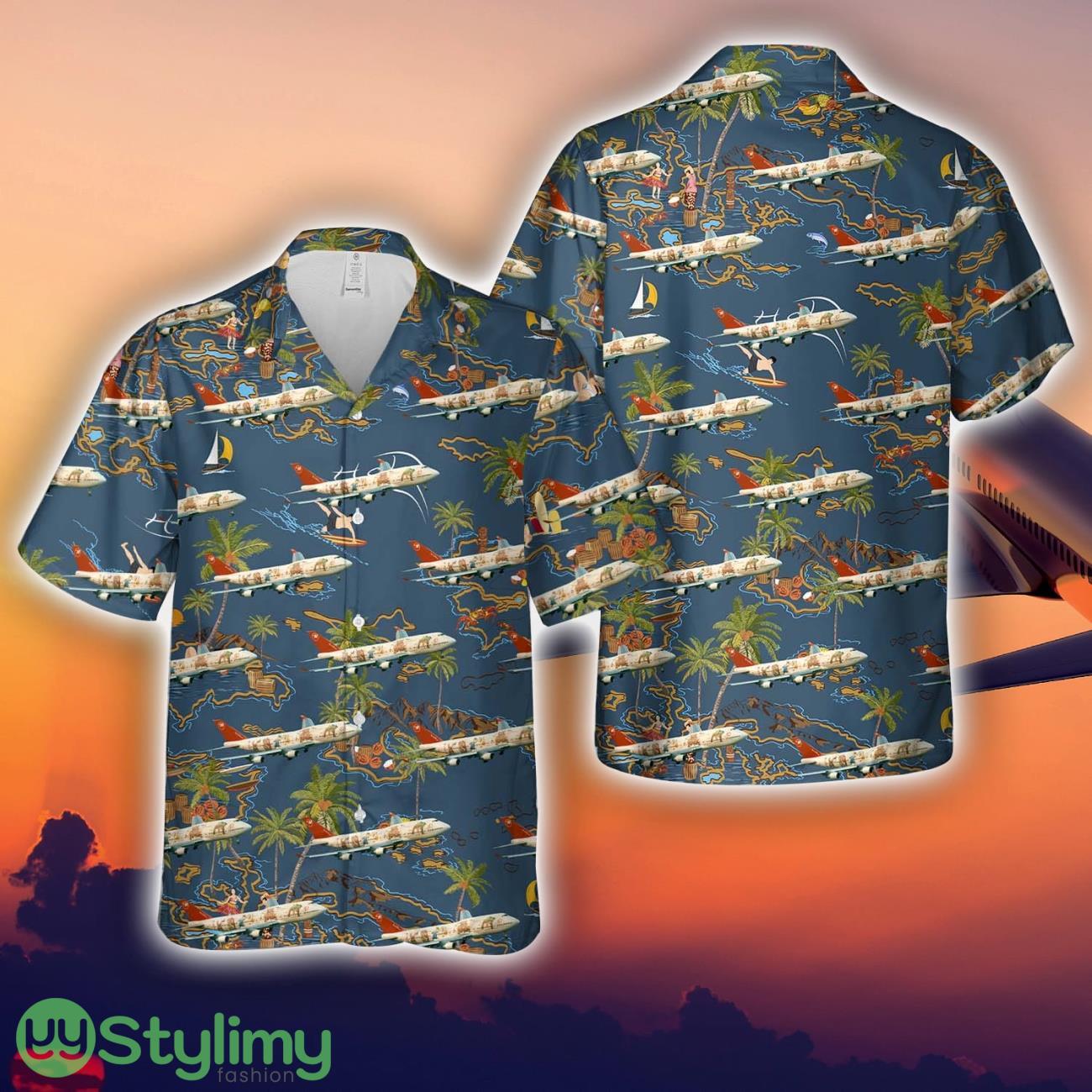Northwest Airlines Boeing 747-400 N670US World Plane livery 3D Hawaiian Shirt Summer Time Holiday Gift For Men And Women 2 Northwest Airlines Boeing 747-400 N670US World Plane livery 3D Hawaiian Shirt Summer Time Holiday Gift For Men And Women Product Photo 1