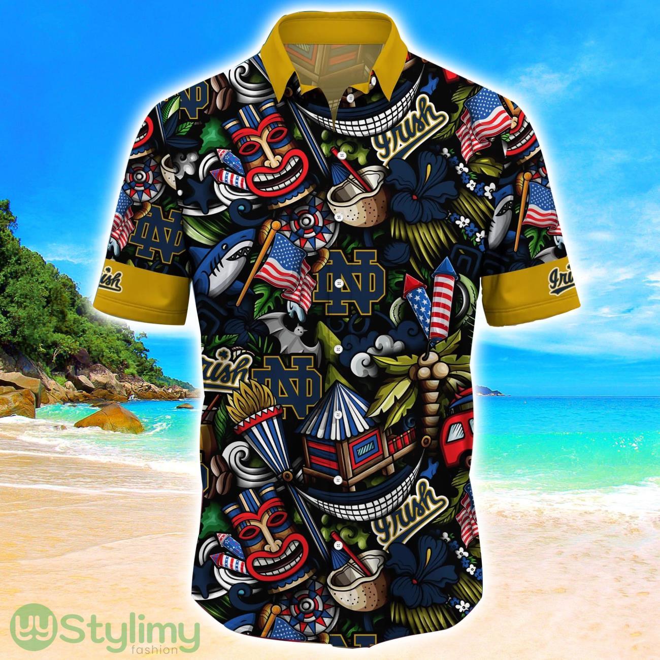 Notre Dame Fighting Irish NCAA1 Flower Hawaii Shirt Aloha Funny Pattern Summer Shirts 2 Notre Dame Fighting Irish NCAA1 Flower Hawaii Shirt Aloha Funny Pattern Summer Shirts Product Photo 2