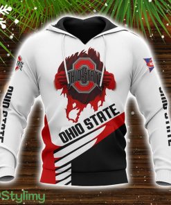 Ohio State Buckeyes All Printed 3D Hoodie Unique Gift For Fans Limited Hoodie White Black Product Photo 1