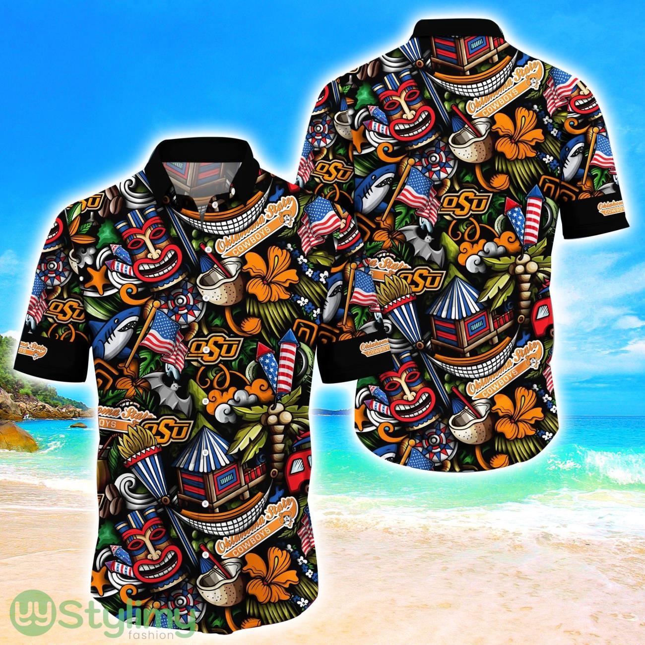 Oklahoma State Cowboys NCAA1 Flower Hawaii Shirt Aloha Funny Pattern Summer Shirts 4 Oklahoma State Cowboys NCAA1 Flower Hawaii Shirt Aloha Funny Pattern Summer Shirts Product Photo 1