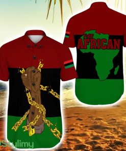 Pan African Flag And Black Power Hawaiian Shirt For Men And Women Product Photo 1