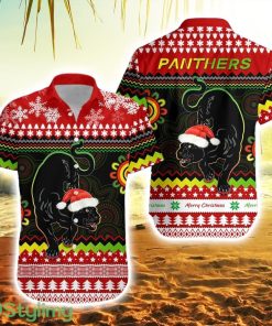 Panthers Christmas Hawaiian Shirt Penrith Snow Mix Indigenous Product Photo 1