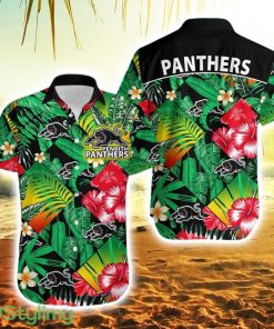 Panthers Rugby Hawaiian Shirt Fashion Tropical Jungle Flowers Product Photo 1