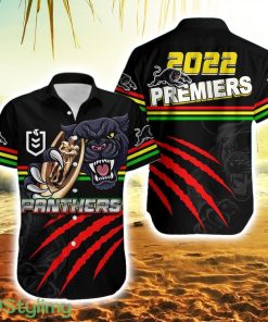 Panthers Rugby Hawaiian Shirt Premiers Black Vibe Product Photo 1