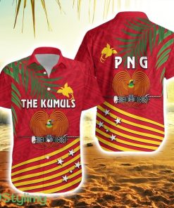 Papua New Guinea Rugby Hawaiian Shirt Coconut Leaves The Kumuls Product Photo 1