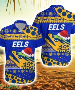 Parramatta Eels Hawaiian Shirt Christmas Simple Style Blue Product Photo 1