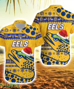 Parramatta Eels Hawaiian Shirt Christmas Simple Style Gold Product Photo 1