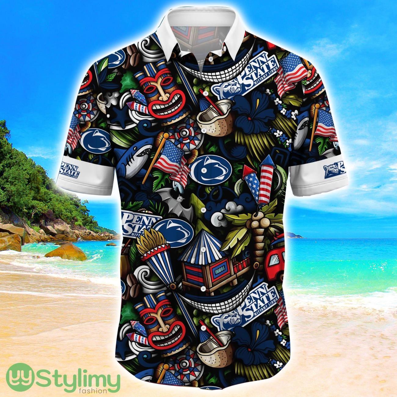 Penn State Nittany Lions NCAA1 Flower Hawaii Shirt Aloha Funny Pattern Summer Shirts 2 Penn State Nittany Lions NCAA1 Flower Hawaii Shirt Aloha Funny Pattern Summer Shirts Product Photo 2