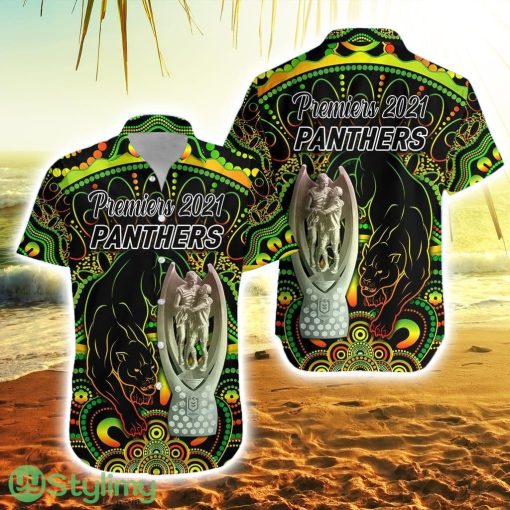 Penrith Panthers Hawaiian Shirt Indigenous Premiers Trophy Product Photo 1