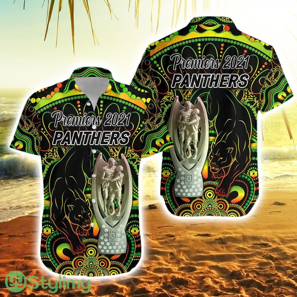 Penrith Panthers Hawaiian Shirt Indigenous Premiers Trophy 2 Penrith Panthers Hawaiian Shirt Indigenous Premiers Trophy Product Photo 1