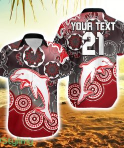 Personalised 2023 Redcliffe Dolphins Rugby Hawaiian Shirt Product Photo 1