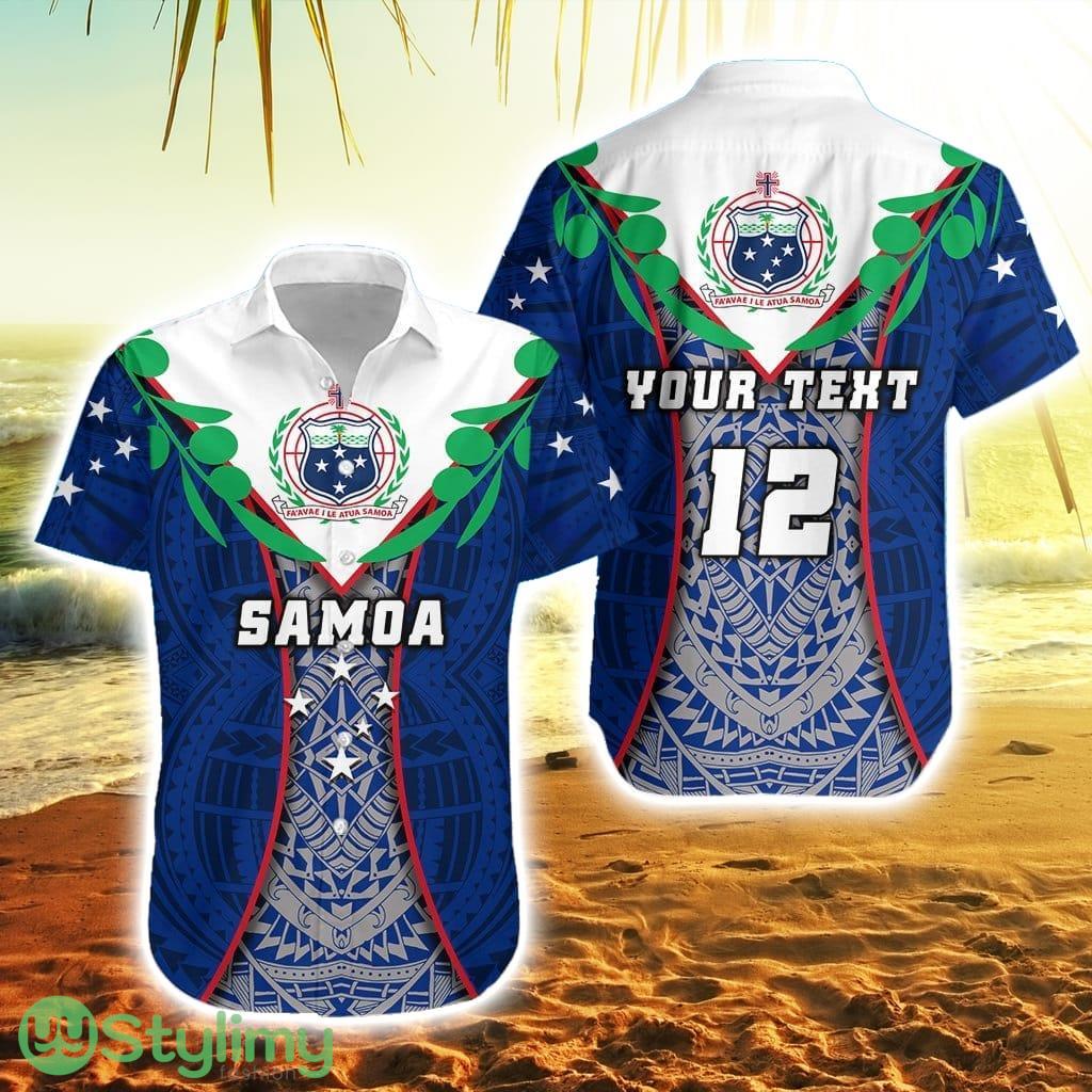 Personalised American Samoa Rugby Hawaiian Shirt Style Gown 2 Personalised American Samoa Rugby Hawaiian Shirt Style Gown Product Photo 1