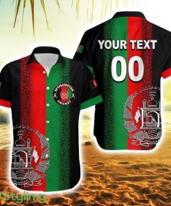 Personalised And Number Afghanistan Cricket Jersey Hawaiian Shirt Product Photo 1