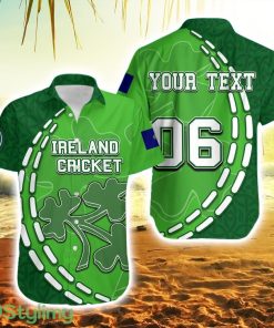 Personalised And Number Ireland Cricket Team Hawaiian Shirt Product Photo 1