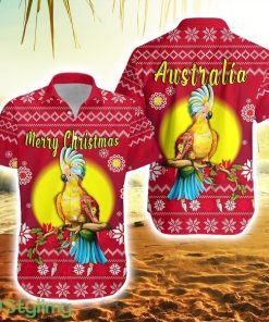 Personalised Australia Christmas Hawaiian Shirt Be Loved Cockatoo Product Photo 1