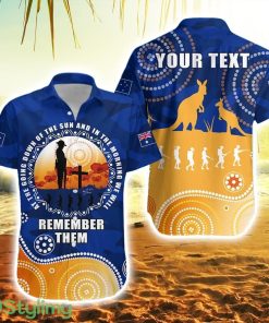 Personalised Australian Anzac Day Hawaiian Shirt Camouflage Vitality Product Photo 1