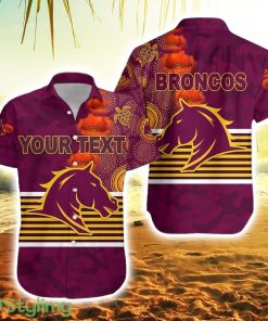 Personalised Brisbane Broncos Hawaiian Shirt Anzac Day Indigenous Product Photo 1