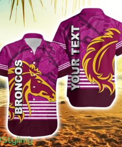 Personalised Broncos Rugby Hawaiian Shirt Pink Jersey Product Photo 1