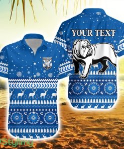 Personalised Bulldogs Hawaiian Shirt Christmas Canterbury Bankstown Product Photo 1