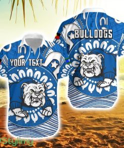 Personalised Bulldogs Naidoc Hawaiian Shirt Indigenous White Product Photo 1