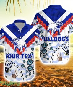 Personalised Canterbury Bankstown Bulldogs Hawaiian Shirt Anzac Day Indigenous Product Photo 1