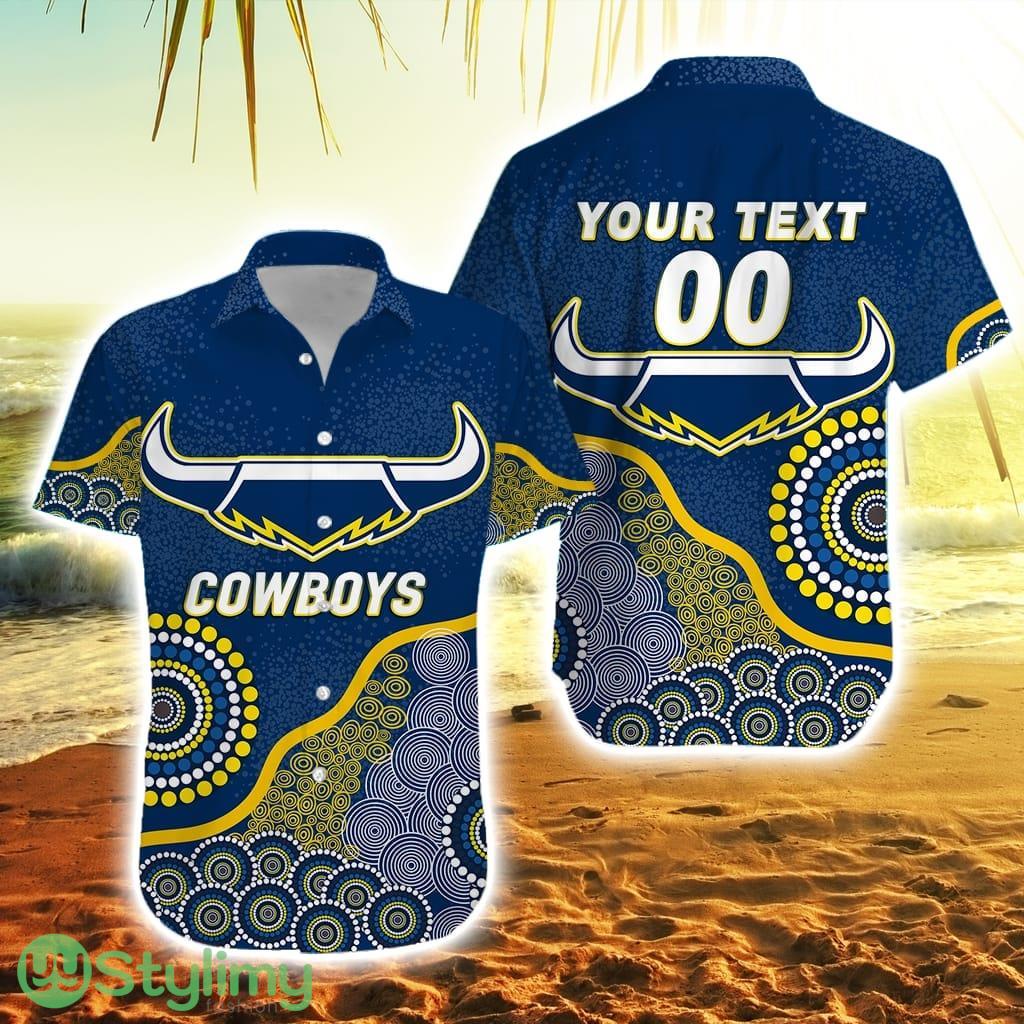 Personalised Cowboys Rugby Aboriginal Art Hawaiian Shirt 2 Personalised Cowboys Rugby Aboriginal Art Hawaiian Shirt Product Photo 1