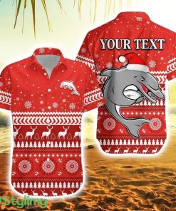 Personalised Dolphins Rugby Hawaiian Shirt Christmas Redcliffe Product Photo 1