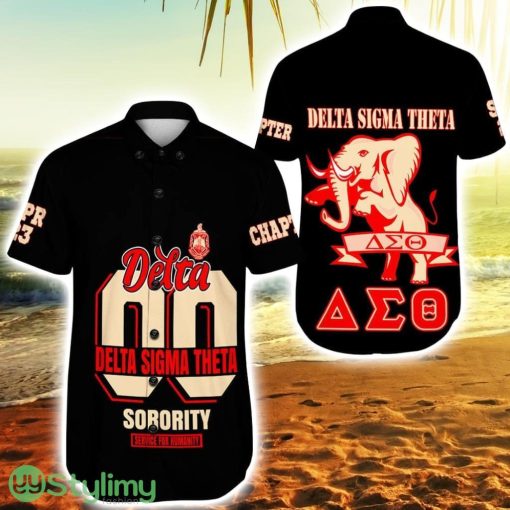 Personalized Delta Sigma Theta Elephants Ver3 Hawaiian Shirt For Men And Women Product Photo 1