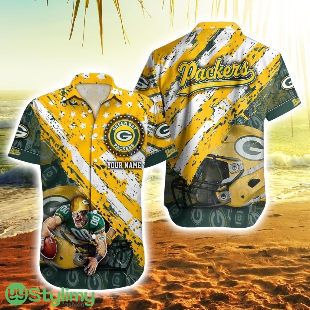 Personalized Green Bay Packers Logo Tropical Hawaiian Shirt 2 Personalized Green Bay Packers Logo Tropical Hawaiian Shirt Product Photo 1