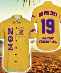 Personalized Nu Psi Zeta Military Sorority Vibrant Hawaiian Shirt For Men And Women Product Photo 1