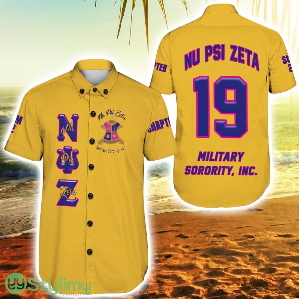 Personalized Nu Psi Zeta Military Sorority Vibrant Hawaiian Shirt For Men And Women 2 Personalized Nu Psi Zeta Military Sorority Vibrant Hawaiian Shirt For Men And Women Product Photo 1